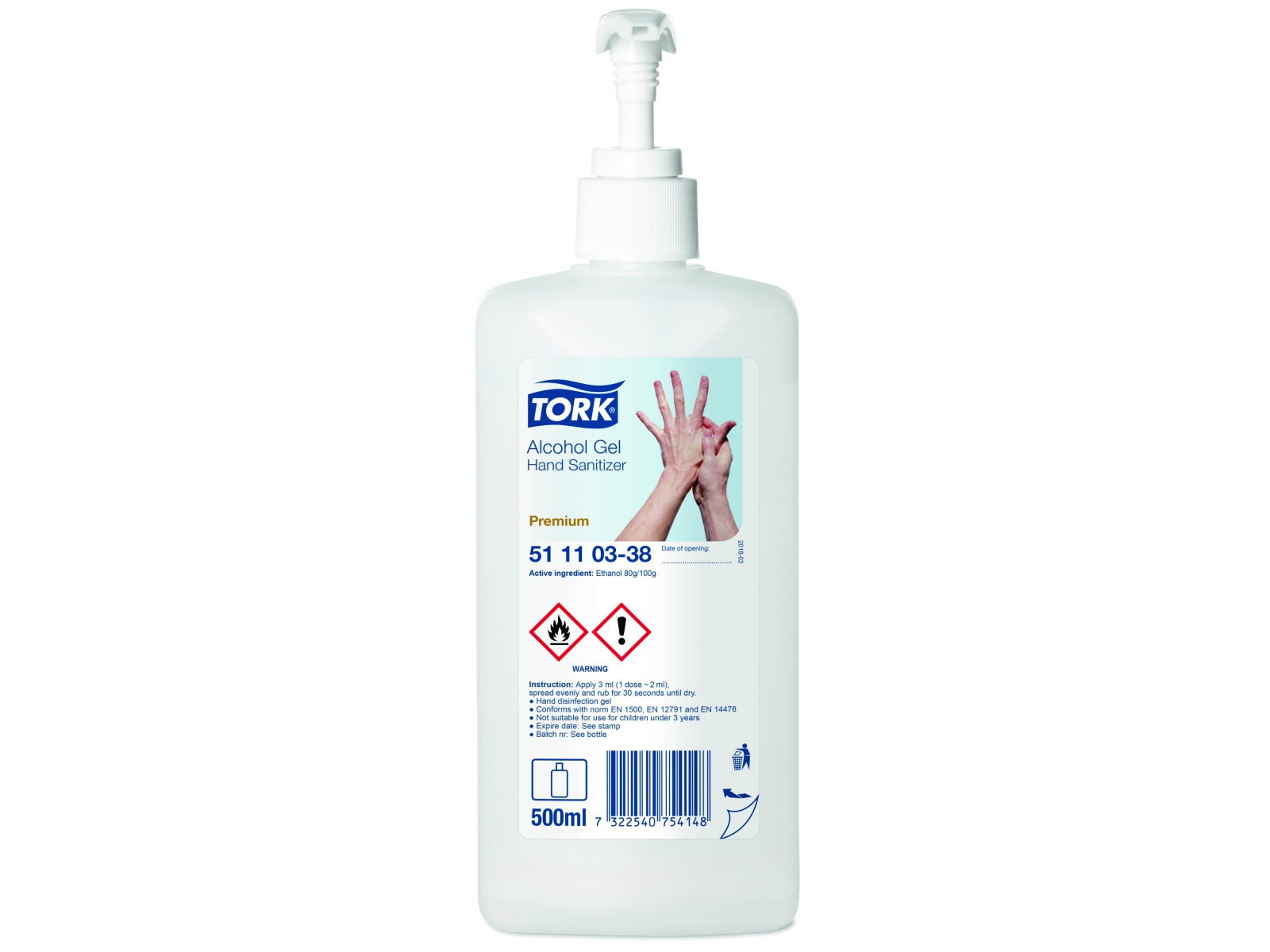 Dezynfekant Żel TORK 511103 butelka 500ml